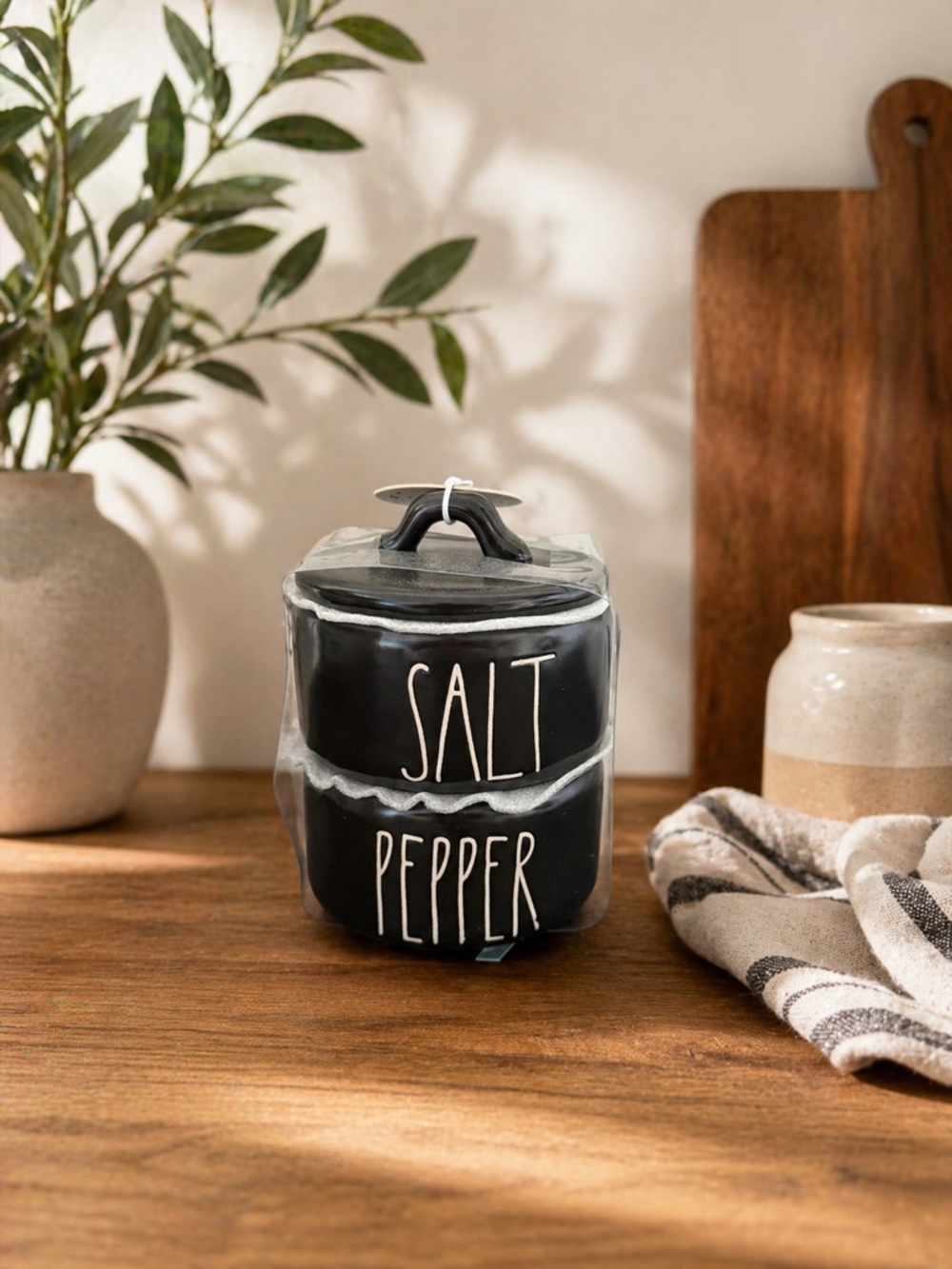 Rae Dunn SALT and PEPPER canisters